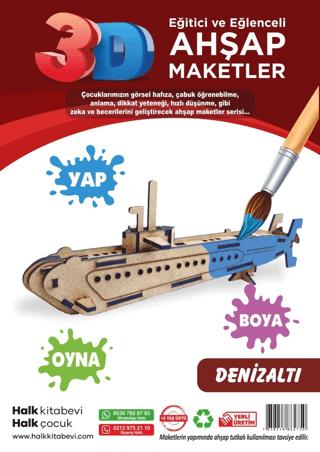 Denizaltı Ahşap Maket | Halk Kitabevi - Resim 1