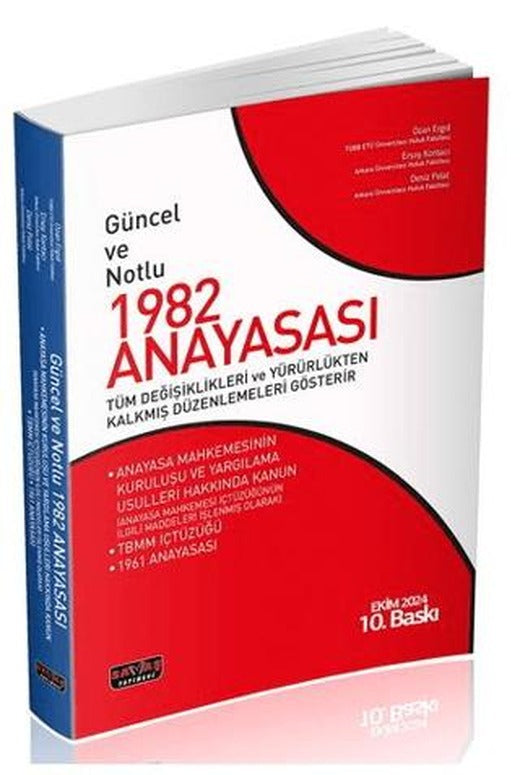 Güncel ve Notlu 1982 Anayasası | Savaş Yayınevi (Ciltsiz)
