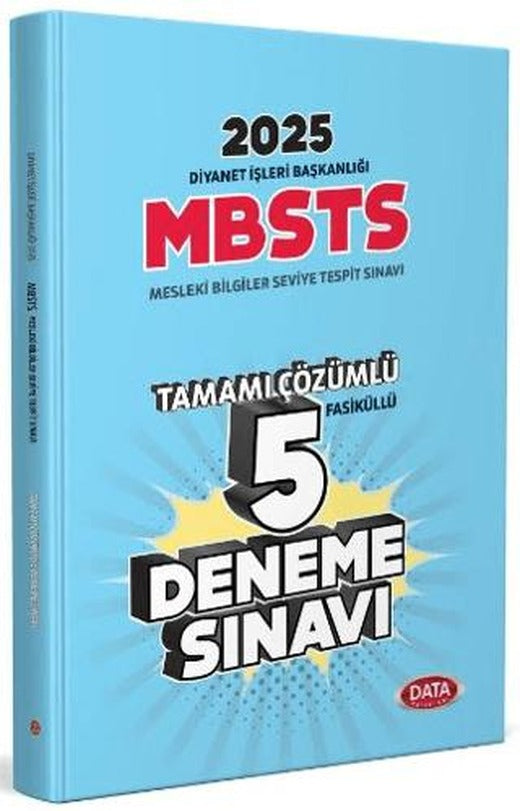 Diyanet İşleri Başkanlığı Mesleki Bilgiler Seviye Tespit Sınavı (MBSTS) Tamamı Çözümlü 5 Fasikül | Data Yayınları (Ciltsiz)