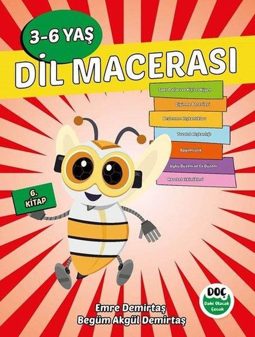 Dil Macerası 3 - 6 Yaş 6. Kitap | Dahi Olacak Çocuk Yayınları (İnce Kapak)