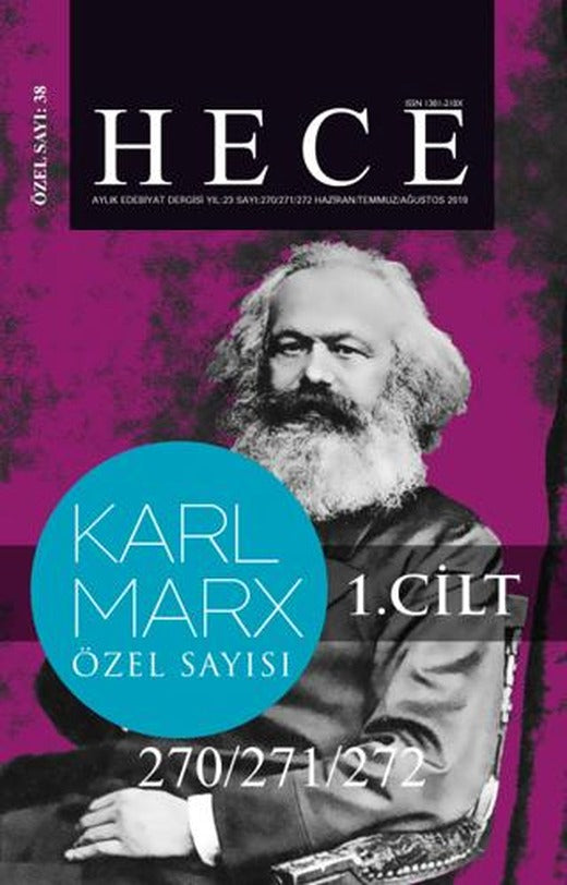Hece Aylık Edebiyat Dergisi Karl Marx Özel Sayısı: 38 - 270/271/272 (2 Cilt Bir Arada) (Ciltsiz) | Hece Dergisi (Ciltsiz)