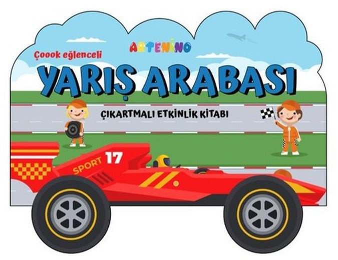 Yarış Arabası - Çıkartmalı Etkinlik Kitabı | Artenino Yayıncılık (İnce Kapak)