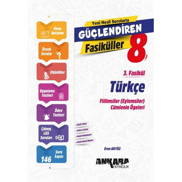 8. Sınıf Türkçe Güçlendiren 3. Fasikül | Ankara Yayıncılık (İnce Kapak)