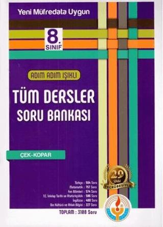 8. Sınıf Adım Adım Işıklı Tüm Dersler Soru Bankası