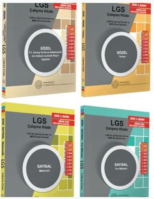 2026 8. Sınıf LGS MEB Örnek Soruları Sözel ve Sayısal Çalışma Kitabı 4’lü Set