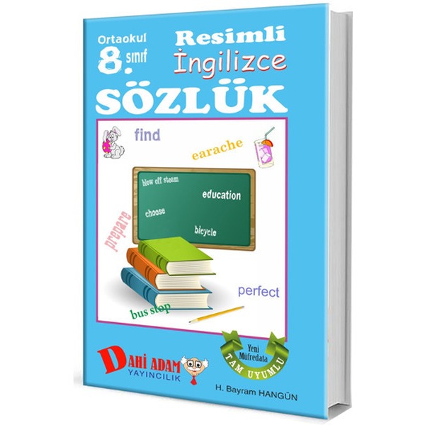 Ortaokul 8. Sınıf Resimli İngilizce Sözlük | Dahi Adam Yayıncılık (İnce Kapak)