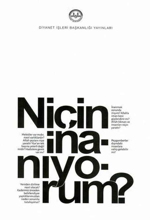 Niçin İnanıyorum? | Diyanet İşleri Başkanlığı (Ciltsiz)