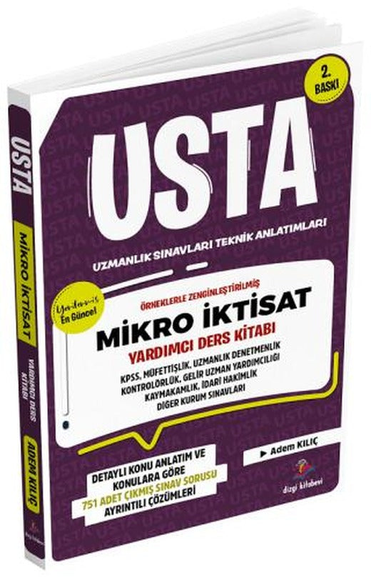 2026 Usta Mikro İktisat Konu Anlatımı ve Konularına Göre Tasnif Edilmiş Tamamı Çözümlü Çıkmış Sınav Soruları | Dizgi Kitap (Ciltsiz)