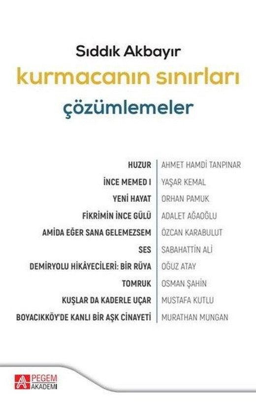 Kurmacanın Sınırları Çözümlemeler | Pegem Akademi Yayıncılık (İnce Kapak)