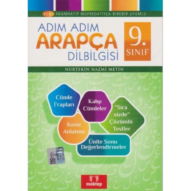 9. Sınıf Adım Adım Arapça Dilbilgisi | Mektep Yayınları (Ciltsiz)