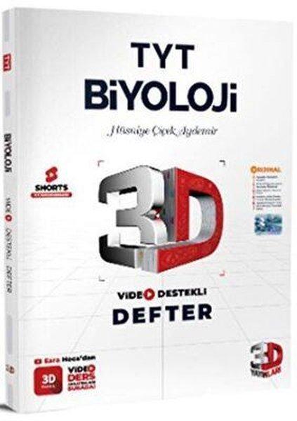 TYT Biyoloji Video Destekli Defter 2024 | 3D Yayınları (İnce Kapak) - Resim 1