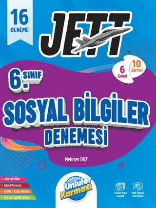 6. Sınıf Jett Sosyal Bilgiler 16 Deneme | Ünlüler Karması (Ciltsiz) - Resim 1