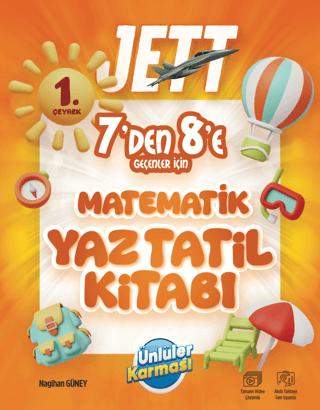 Jett 7'den 8'e Geçenler için Matematik Yaz Tatil Kitabı | Ünlüler Karması (Ciltsiz) - Resim 1