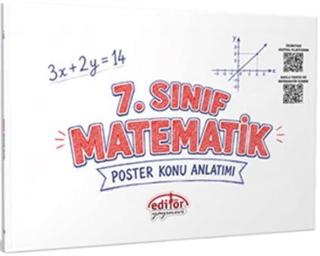 7. Sınıf Matematik Poster Konu Anlatımlı | Editör Yayınevi (Ciltsiz) - Resim 1
