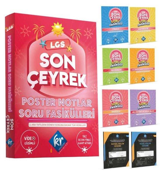 LGS Son Çeyrek Poster Notlar Soru Fasikülleri | KR Akademi (İnce Kapak) - Resim 1