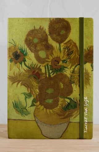 Van Gogh - Ayçicekleri | Defterci (Ciltli) - Resim 1