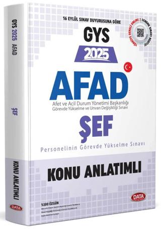 AFAD Şef 2025 GYS Konu Anlatımlı