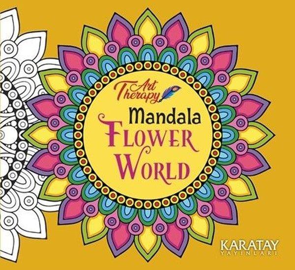 Art Therapy - Mandala - Flower World | Karatay Yayınları (İnce Kapak) - Resim 1
