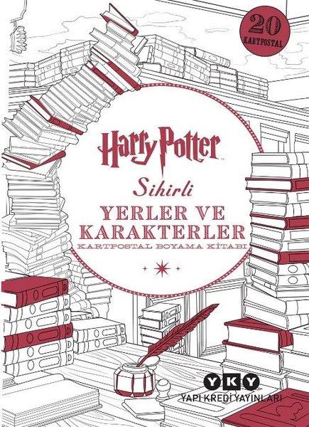Harry Potter Sihirli Yerler ve Karakterler - Kartpostal Boyama Kitabı | Yapı Kredi Yayınları (İnce Kapak) - Resim 1