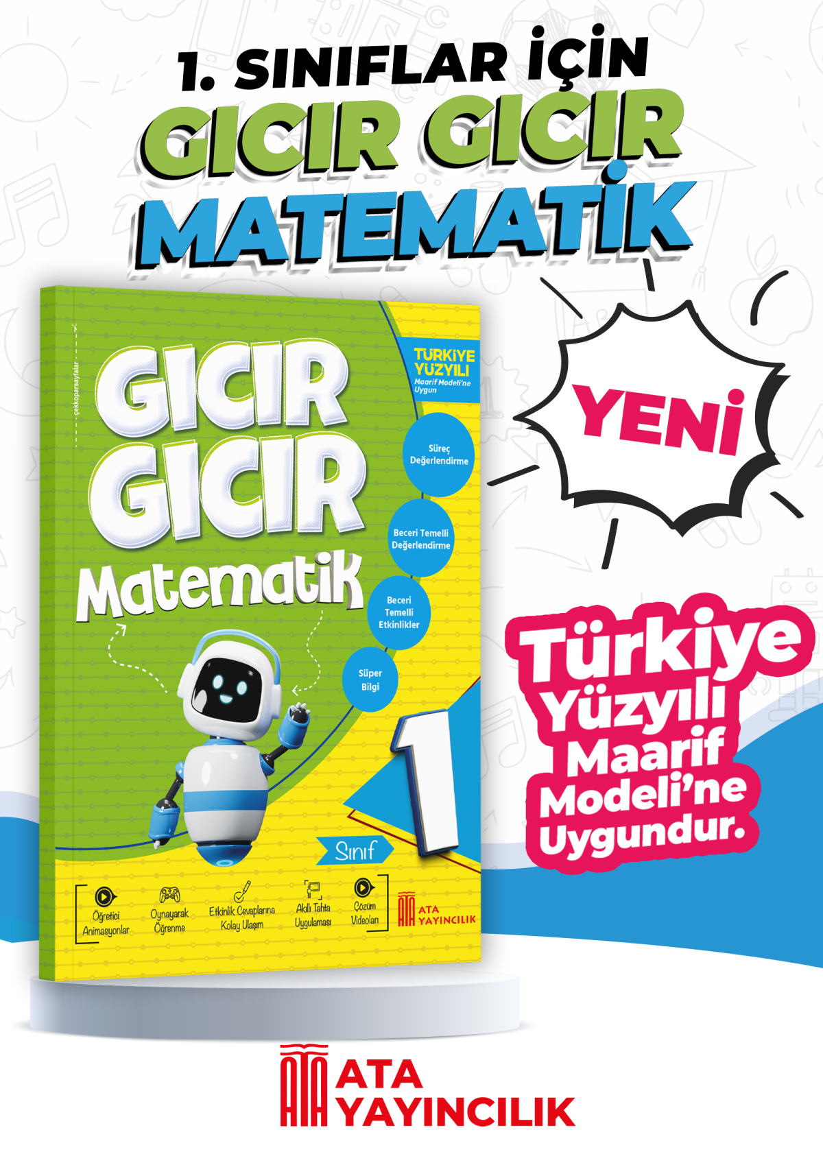 1. Sınıf Gıcır Gıcır Matematik kitap kapağı