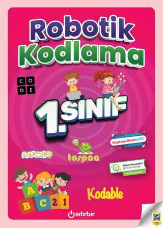 Sıfırbir Yayınları 1.Sınıf Robotik Kodlama Yeni - Seçil Gökçe kitap kapağı