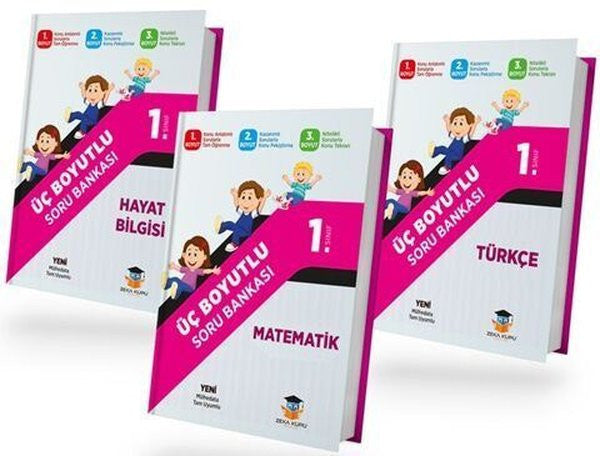1. Sınıf Tüm Dersler Üç Boyutlu Soru Bankası Seti - Kolektif kitap kapağı