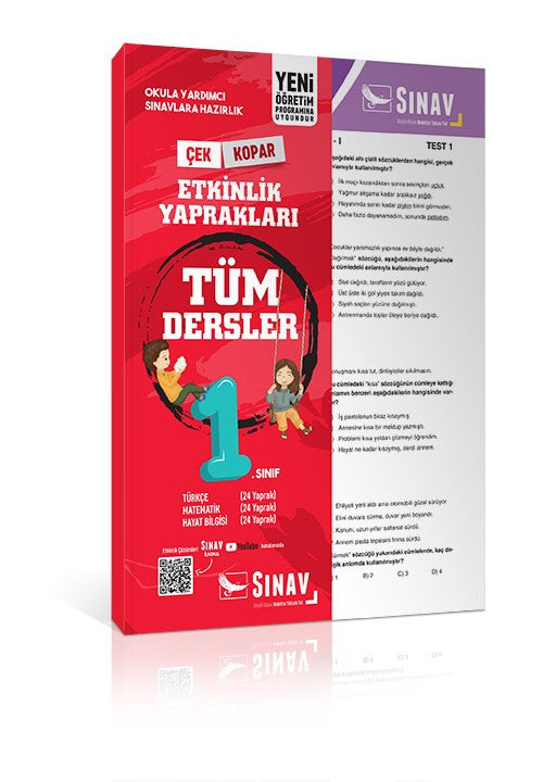 1. Sınıf Tüm Dersler Yaprak Test - Sınav Yayınları - Kolektif kitap kapağı