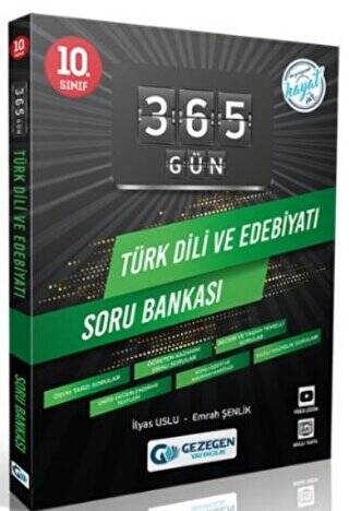 10. Sınıf 365 Gün Türk Dili ve Edebiyatı Soru Bankası Gezegen Yayıncılık - İlyas Uslu kitap kapağı