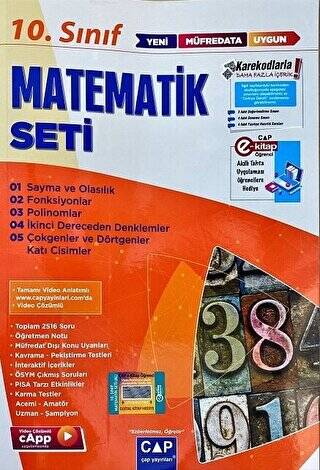 10.Sınıf Matematik Anadolu Seti - Kolektif kitap kapağı