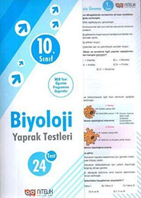 10. Sınıf Biyoloji Yaprak Test - Kolektif kitap kapağı