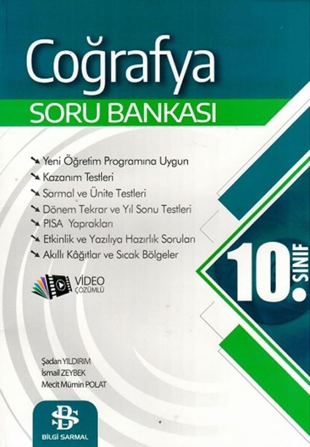10. Sınıf Coğrafya Soru Bankası Bilgi Sarmal Yayınları kitap kapağı