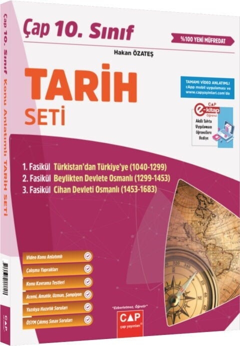 10. Sınıf Tarih Anadolu Lisesi Seti Çap Yayınları kitap kapağı