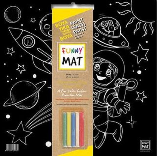 Funny Mat Black Uzay - Tebeşirli | Akademi Çocuk