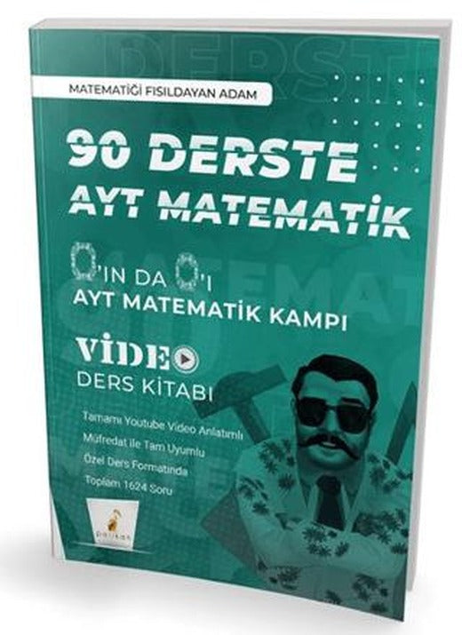0'ın da 0'ı 90 Derste AYT Matematik Kampı Video Ders Kitabı | Pelikan Tıp Teknik Yayıncılık (Ciltsiz)