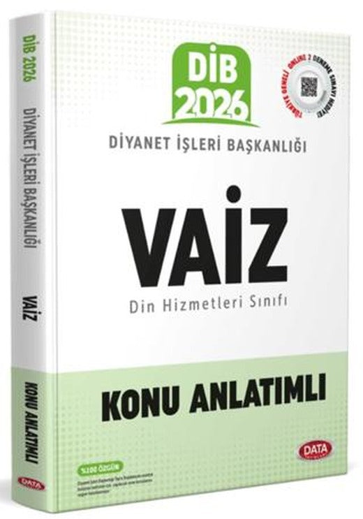 Diyanet İşleri Başkanlığı Vaiz Konu Anlatımlı | Data Yayınları (Ciltsiz)