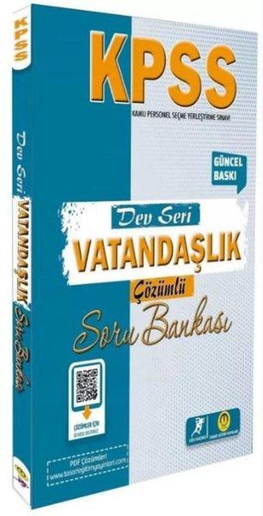 KPSS Vatandaşlık Dev Seri Soru Bankası Çözümlü | Tasarı Akademi (İnce Kapak)