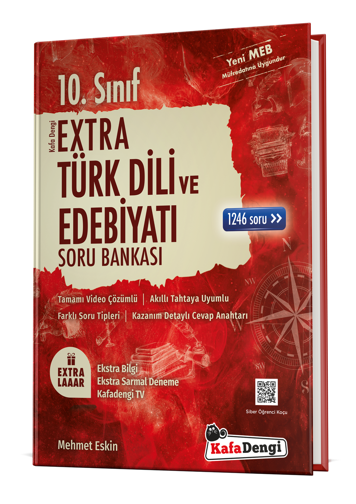 10.sınıf Extra Türk Dili Edebiyatı Soru Bankası Kafadengi - Mehmet Estin kitap kapağı