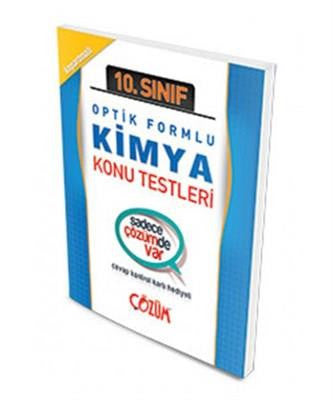 10.Sınıf Kimya Optik Formlu Konu Testi Yaprak Test - Çözüm Yayınları kitap kapağı