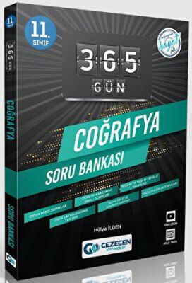 11. Sınıf 365 Gün Coğrafya Soru Bankası Gezegen Yayıncılık - Hülya İlden kitap kapağı