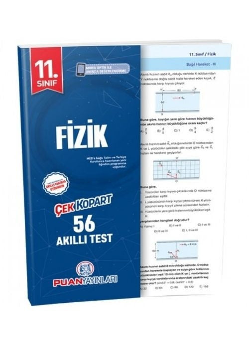 11. Sınıf Fizik Yaprak Test Puan Yayınları - Kolektif kitap kapağı