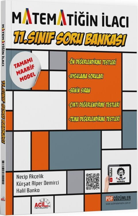 11. Sınıf Matematiğin İlacı Soru Bankası Acil Yayınları kitap kapağı