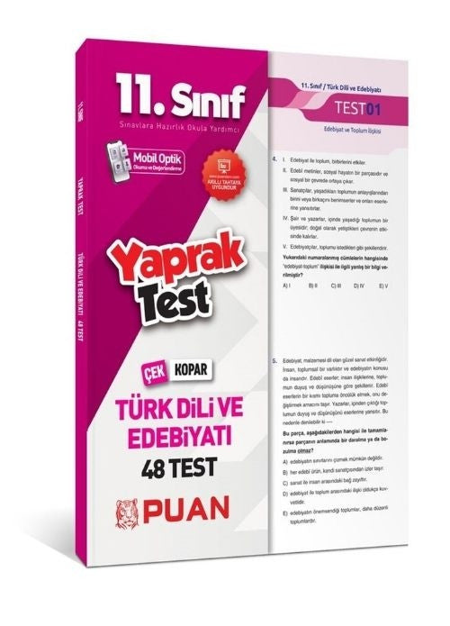 11. Sınıf Türk Dili ve Edebiyatı Yaprak Test Puan Yayınları - Kolektif kitap kapağı