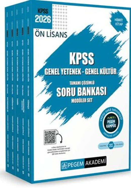 2026 KPSS Ön Lisans Genel Yetenek Genel Kültür Tamamı Çözümlü Soru Bankası Modüler Set