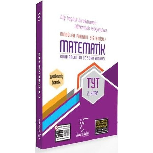 TYT Matematik Konu Anlatımı ve Soru Bankası 2. Kitap | Karekök Eğitim Yayın (İnce Kapak)