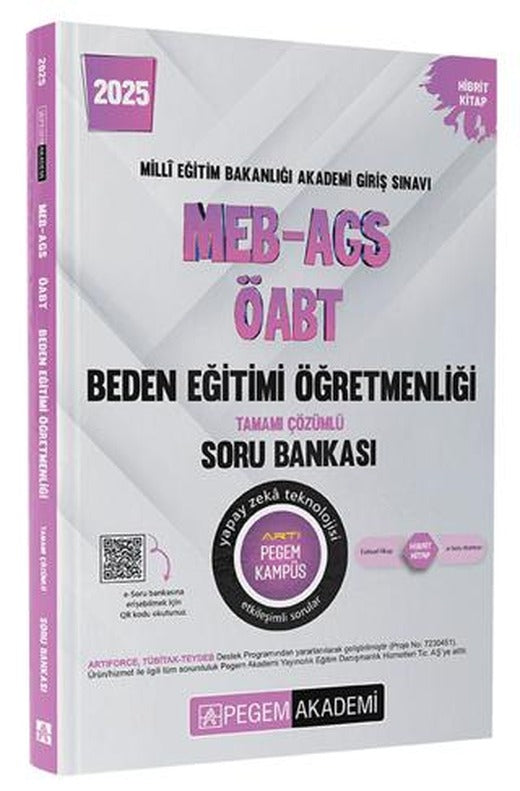 2025 MEB-AGS-ÖABT Beden Eğitimi Tamamı Çözümlü Soru Bankası | Pegem Akademi Yayıncılık (Ciltsiz)