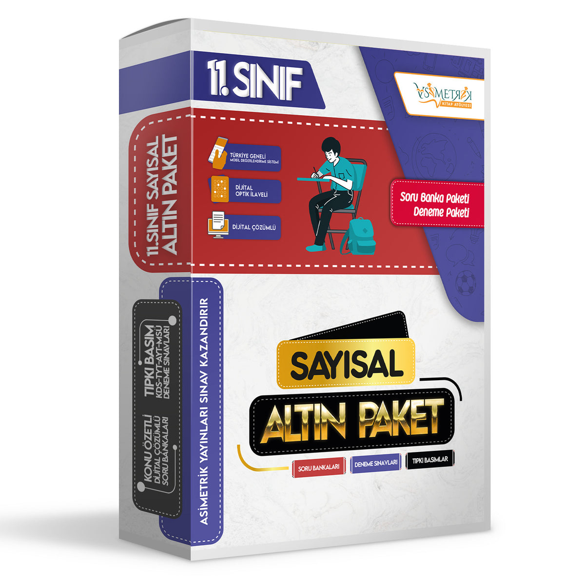 11.Sınıf SAYISAL Soru Bankaları ve Türkiye Geneli Kurumsal Dijital Çözümlü PAKET DENEME SETİ kitap kapağı