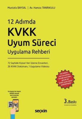 12 Adımda KVKK Uyum Süreci Uygulama Rehberi - Mustafa Baysal kitap kapağı