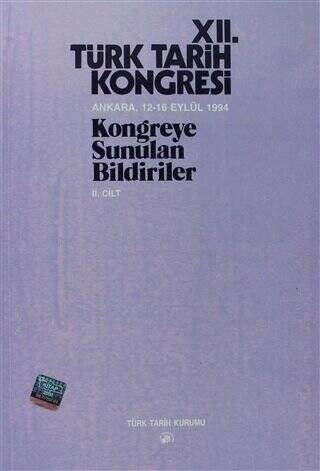 12. Türk Tarih Kongresi 2. Cilt - Kolektif kitap kapağı