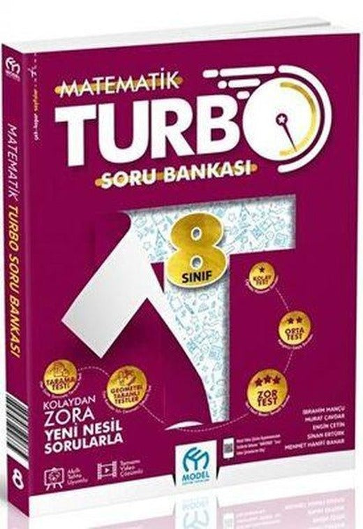 8. Sınıf Turbo Matematik Soru Bankası | Model Eğitim Yayınları (İnce Kapak)