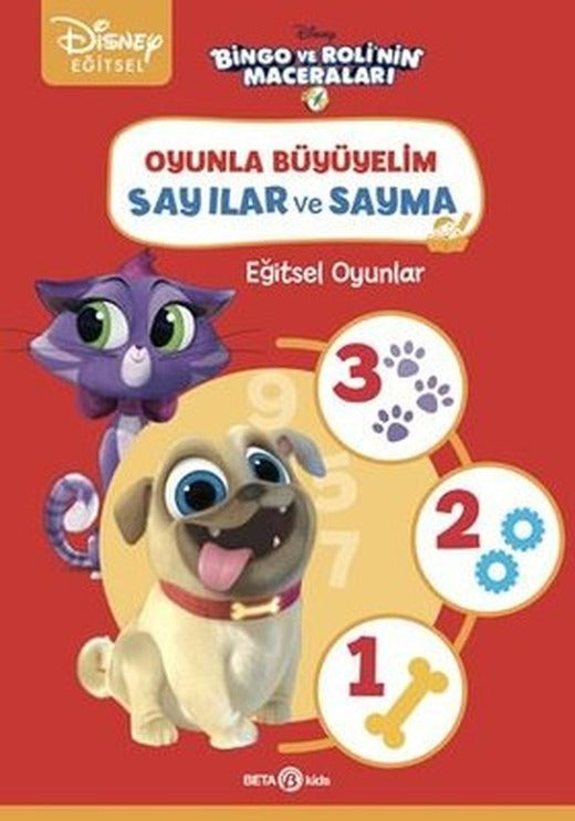Disney Bingo ve Roli'nin Maceraları - Oyunla Büyüyelim - Sayılar ve Sayma - Eğitsel Oyunlar | Beta Kids (İnce Kapak)